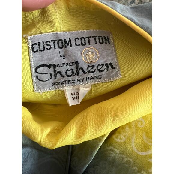 Vintage Pop Art Sleeveless Long Shift Dress Yellow Abstract Size S/M JL - Picture 7 of 7